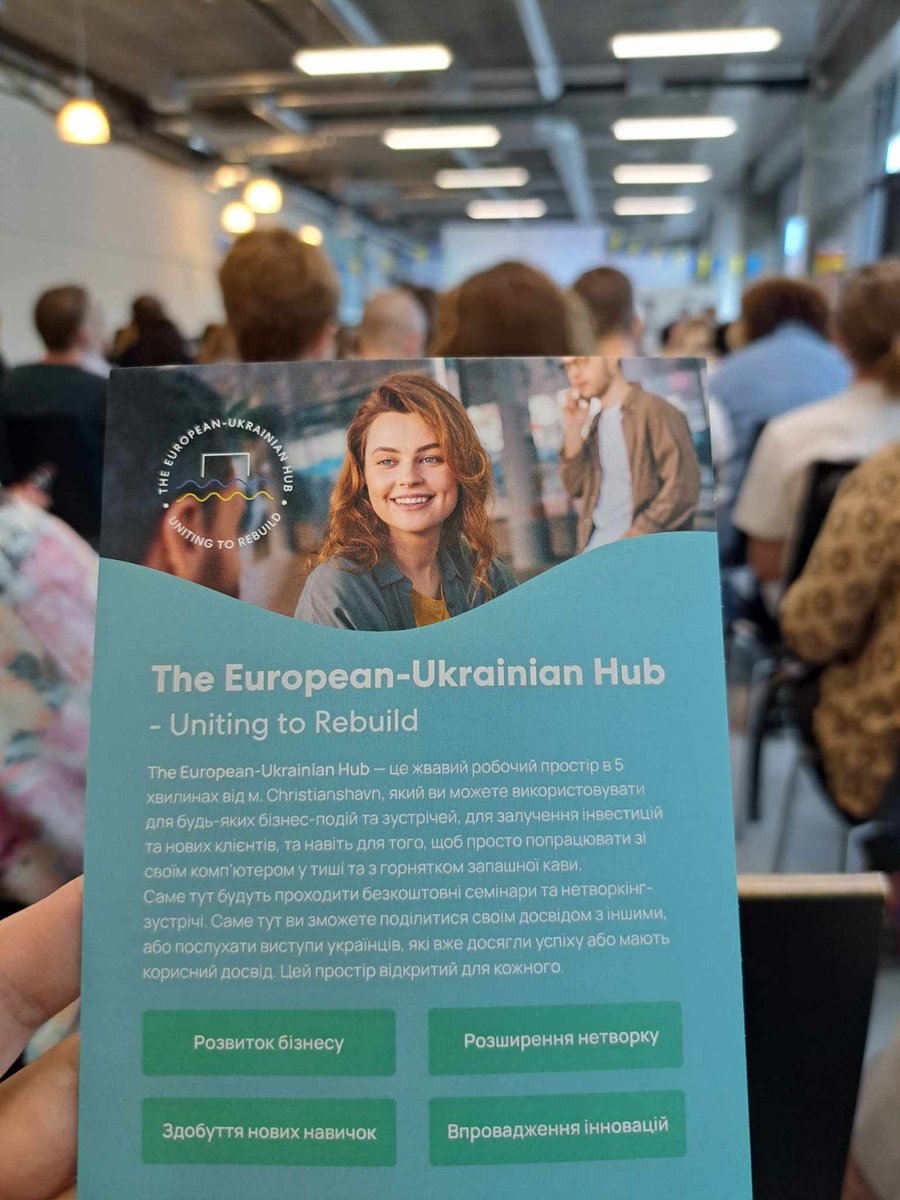 Opening of the European-Ukrainian Hub in Copenhagen, which Minister for industry Morten Bødskov called a place, where Danes and Ukrainians meet. To learn, unite, and collaborate for our common future 🇩🇰🤝🇺🇦
#dkpol #RebuildUkraine