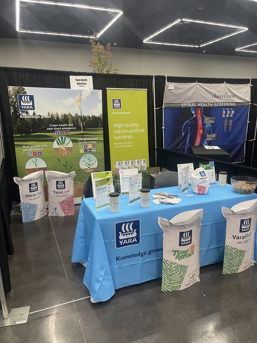 YARA is at the Farwest Nursery show is Portland, OR.  You may not realize it but most of your coated slow release products begin with YARA NPK’s as the substrate.  Stop by and learn why.