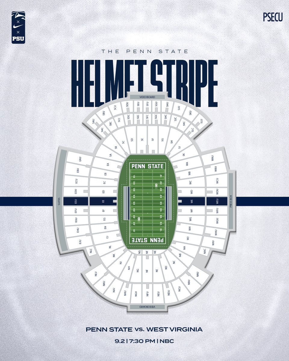 PennStateFball's tweet image. The Helmet Stripe returns to Beaver Stadium in 9 days! ... Be Early. Be Loud. #WeAre