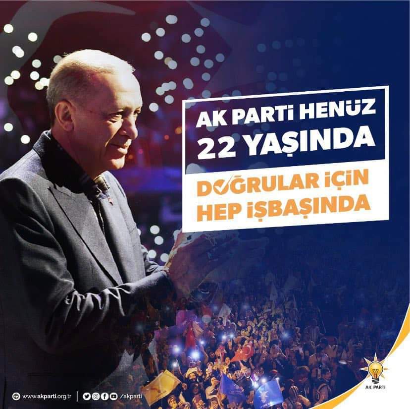 Durmadan, Yorulmadan…

AK Parti henüz 22 yaşında,
Doğrular için hep işbaşında.

#AKParti22Yaşında