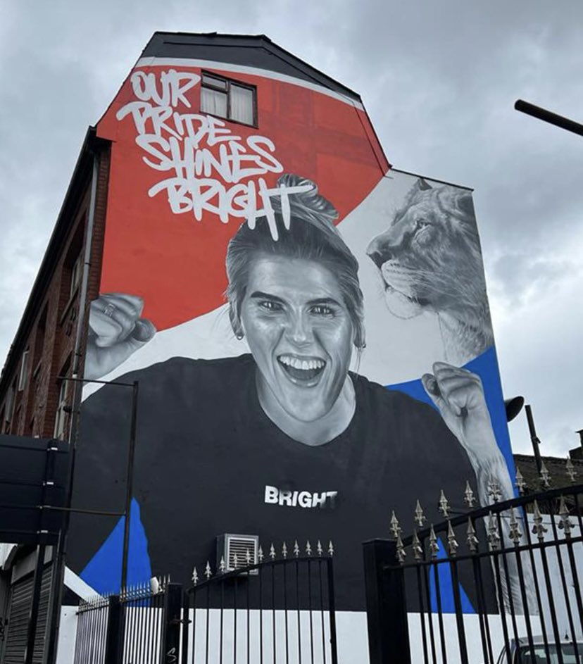 How fab is the new mural for Millie Bright on our very own London Road in #Sheffield 

Didn’t the lasses do us all proud? 🦁

#sheffieldissuper #londonroad #bestlettingagentinsheffield