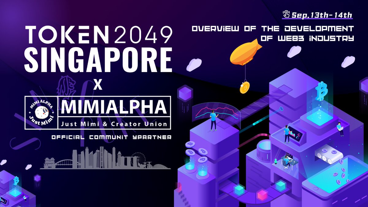 🤩We are excited to announce that we are an official Community Partner with @token2049 Singapore, 13-14 Sep 🥰Join us for two days of insightful discussions and networking with industry leaders 🥳Register now and get 10% discount using our promo link: payment.token2049.com/?promo=MIMIALP…