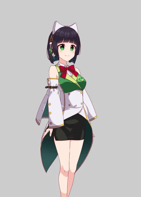 シンセVセイカさんとりあえず反転差分と腕の通常差分までいったので進捗報告。