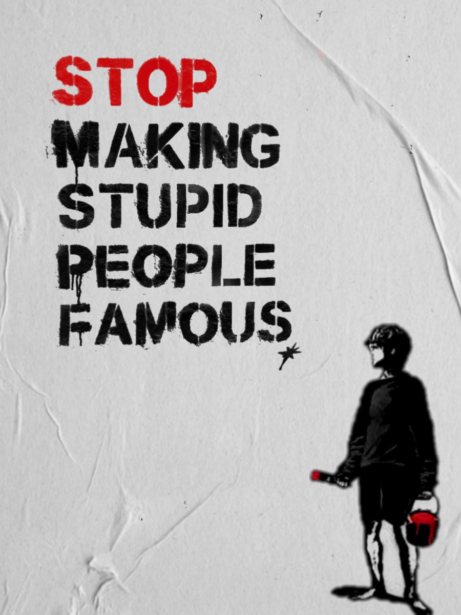 they are more concerned with stupid things to be famous only for a narcissist, only to be considered that they are great, poor and disgusting!
