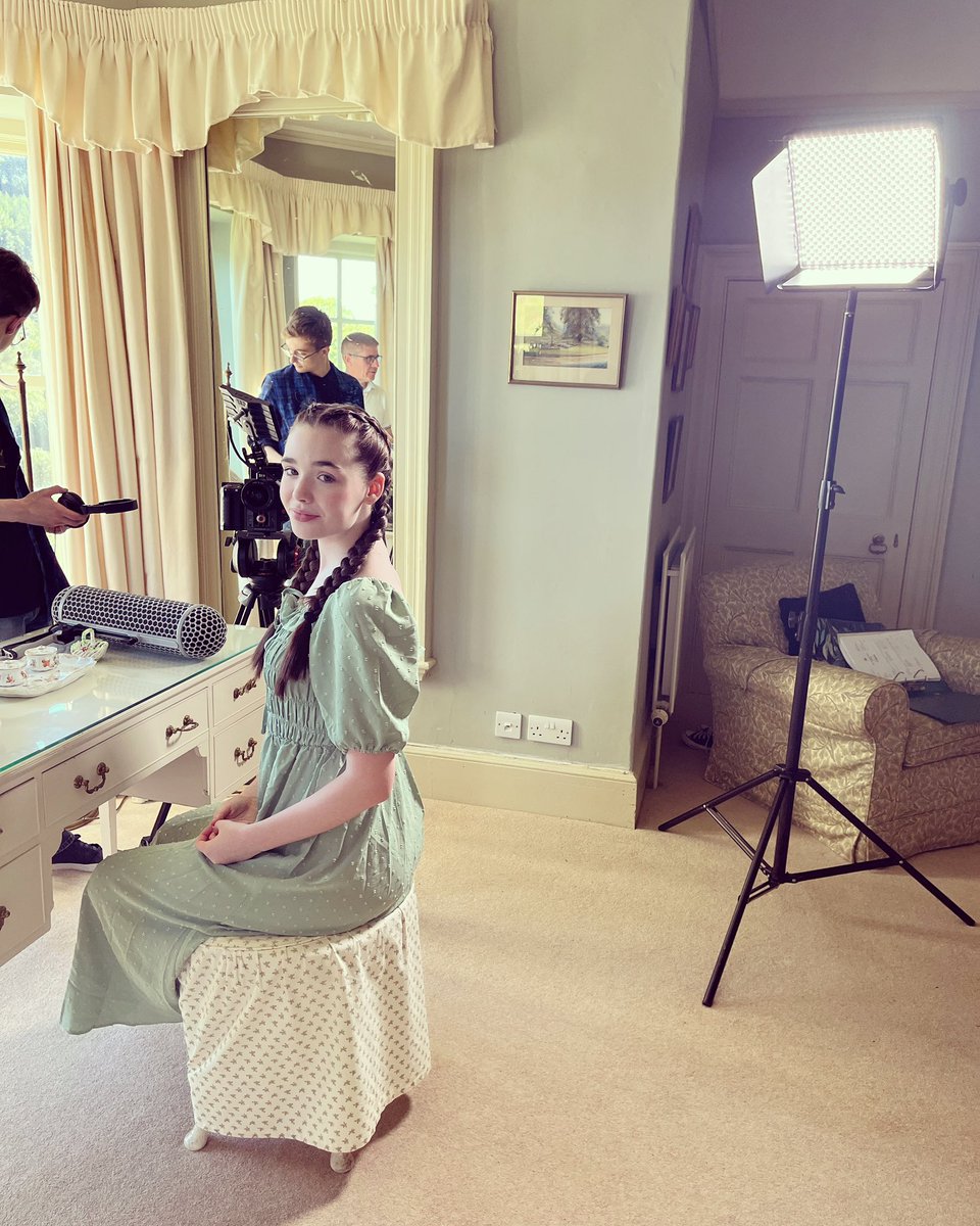 Just me waiting to start filming whilst in wales. Loved all my outfits I got to wear #teenactress #Featurefilm #Wales #costumes #Thankful #set #filming