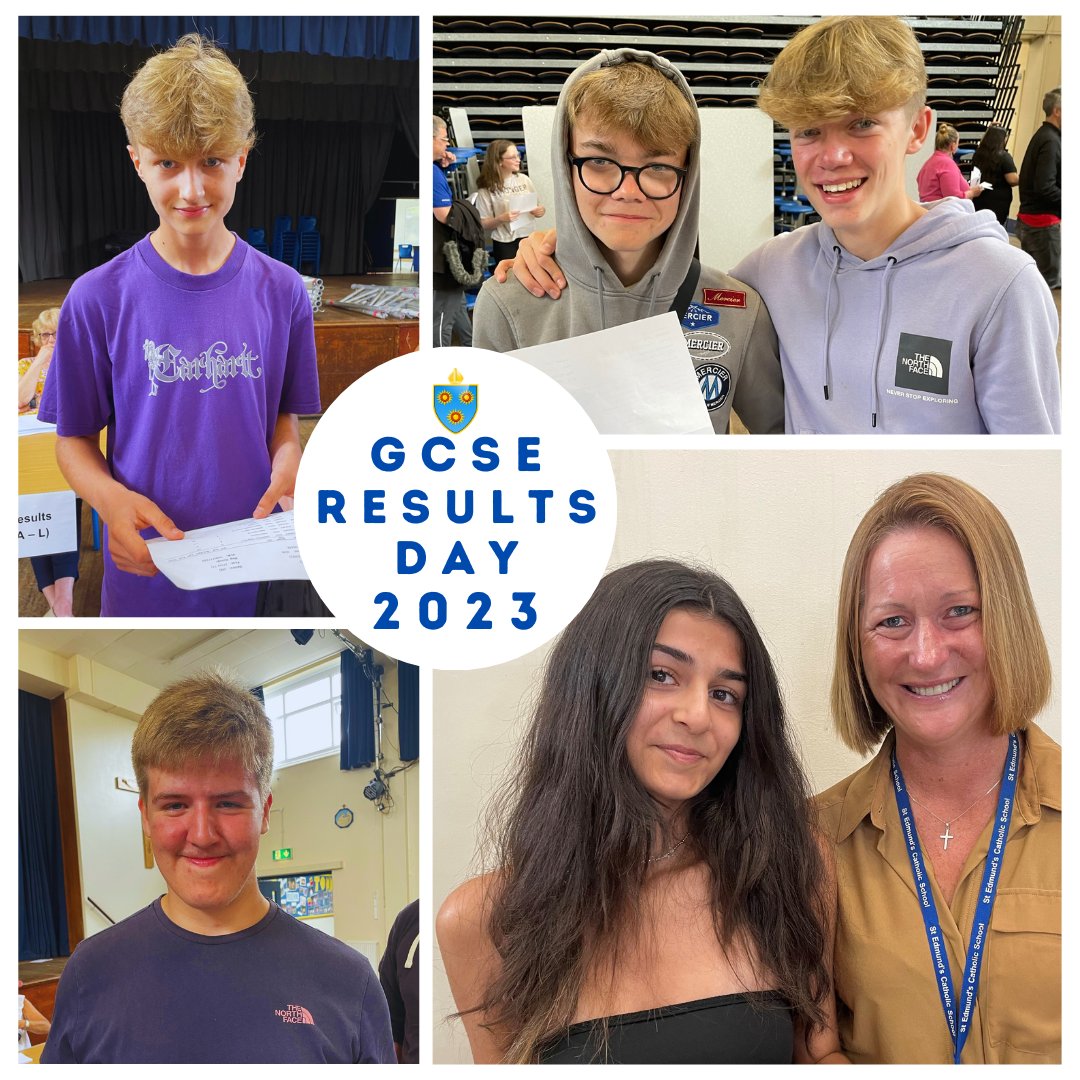 StEdmundsSCH's tweet photo. GCSE Results Day 2023
It might have been a rainy Thursday morning but the smiles at St Edmund's were bright on #GCSE results day. Once again, our students have done themselves, their community and our school proud.
#gcseresultsday2023 #dover #kcsp #kmgroup https://t.co/OtNG933IvE
