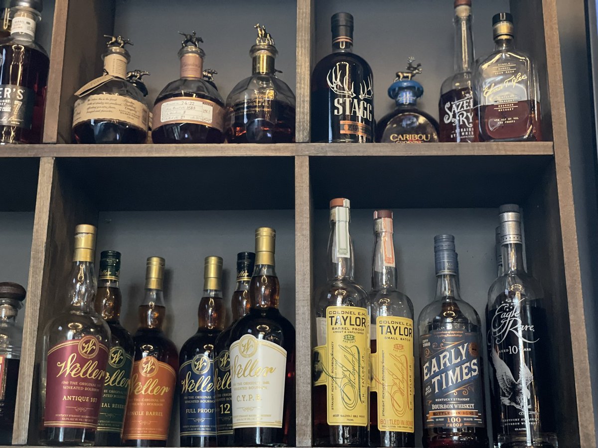 Sometimes the shelves look OK 👀 

We are not at 122 whiskies and counting. 

Beer, whiskey, bbq…. Just need a sub 70 day for the greatest fire pit location in the world.