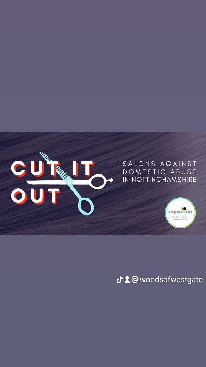 WoodsofWestgate's tweet photo. We would like to say a huge thank you to Equation for the informative training session about domestic abuse.

We are committed to creating a safe space for everyone who visits the salon &amp; our staff will always signpost anyone to support services should they require any help ♥️ https://t.co/gqnBNBlPrR