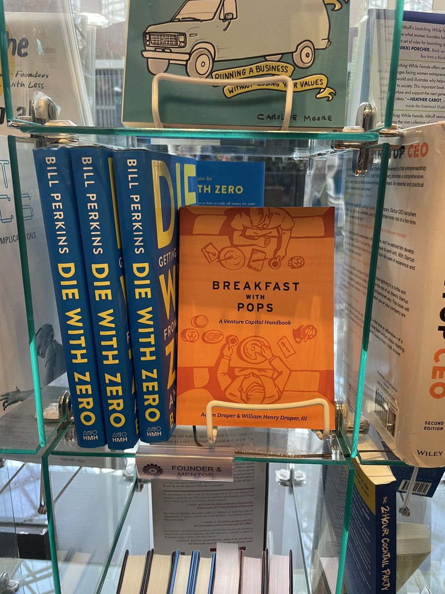 Excited to announce the @CapitalFactory gift shop’s newest addition! Pick up your signed copy of @AdamDraper’s “Breakfast with Pops” today! “PS - I love Texas” 🚀 👀 Ft. @bp22’s iconic Die with Zero