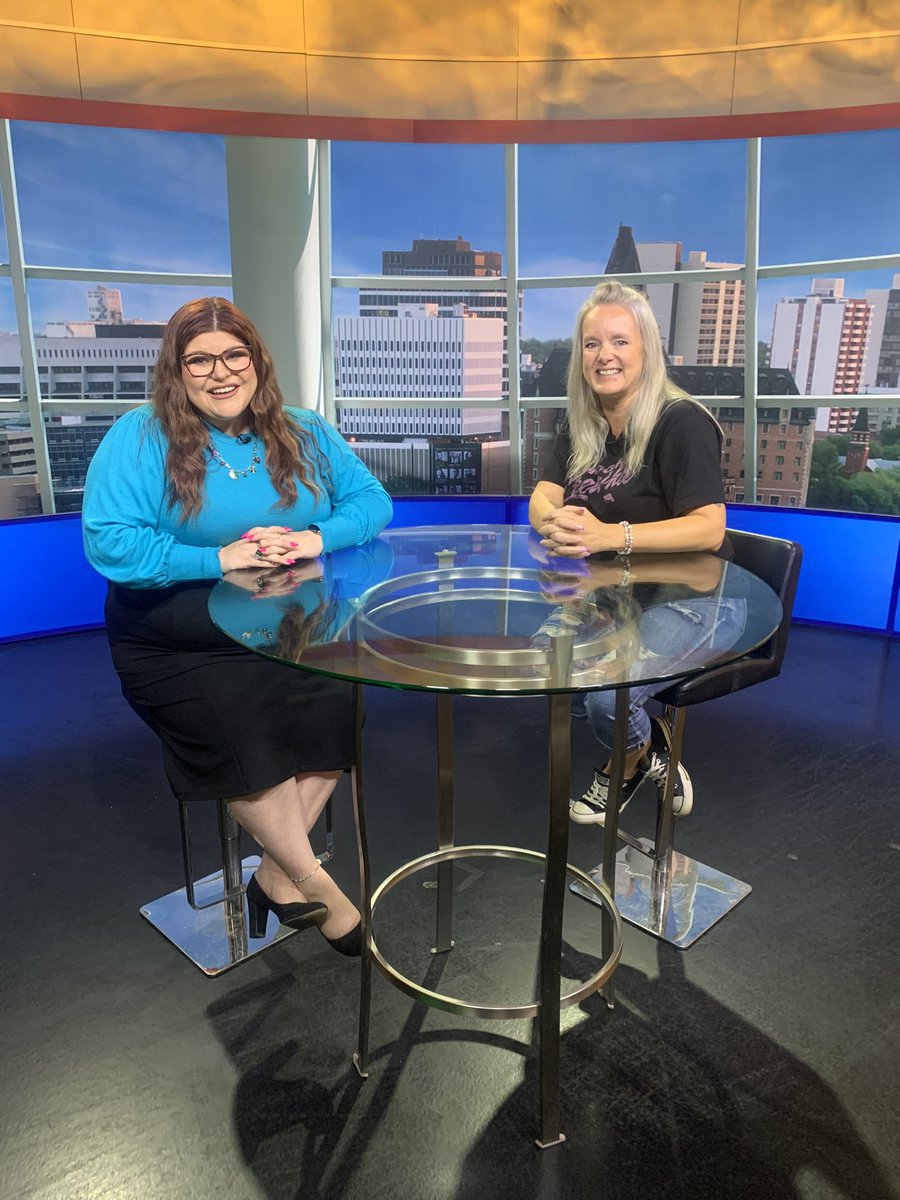 AlexBrownYXE's tweet photo. Thanks to Brandi Robson for joining us on @CTVMorningStoon to fill us in on upcoming events with the local branch of @Camp_Hooha! https://t.co/QqDssFChgb