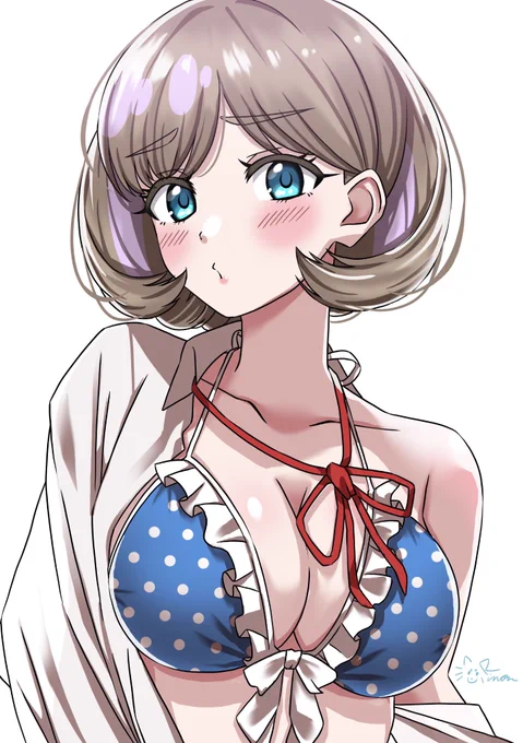 …脱がせるの下手デスね…  #lovelive #Liella