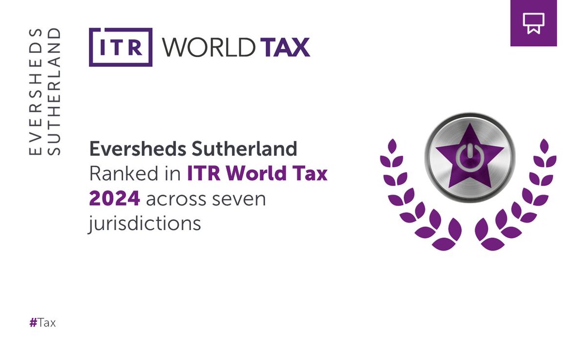 EStaxlaw's tweet photo. We are delighted that our global #Tax team has been ranked in @IntlTaxReview World Tax 2024 in 7 jurisdictions (US, UK, Ireland, Estonia, Finland, Latvia, Lithuania). Congratulations to the team and the 8 individuals selected as highly regarded/notable practitioners!
#ITRWorldTax https://t.co/QlFDF44MaD