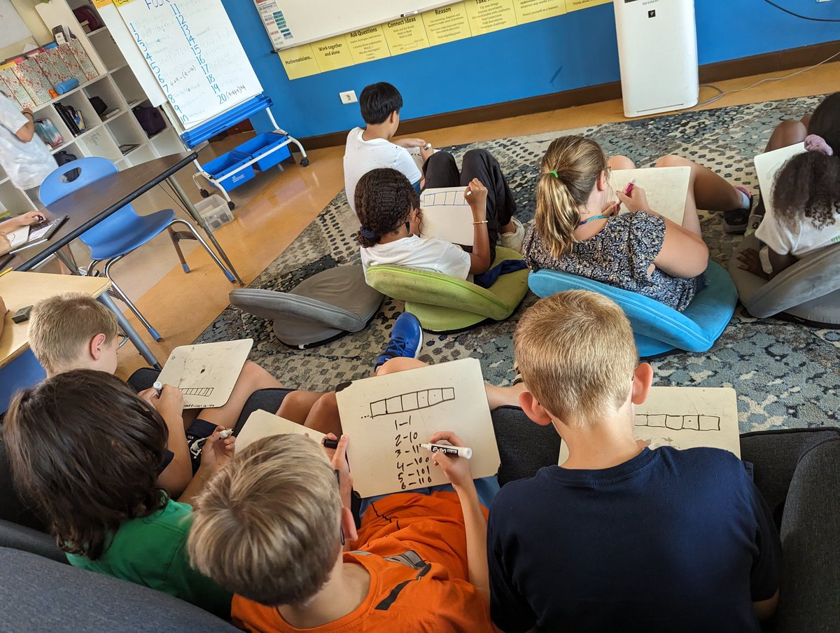 SelenaGa11agher's tweet image. Gotta love those Exploding Dots! Fun with the 2-1 machine in Grade 5 today! @cactweets @jamestanton #CairoAmericanCollege #ExplodingDots #iteachmath