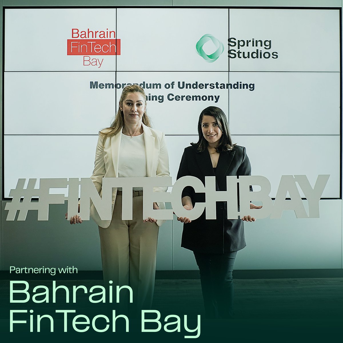 springstudiosbh's tweet photo. Collaborating with Bahrain FinTech Bay to empower fintech startups, establish Bahrain as a leading regional hub, and drive innovation and growth in the fintech industry.

To learn more about our partnership visit this link: https://t.co/YrjA6qZknZ https://t.co/Nr7wg7gPve