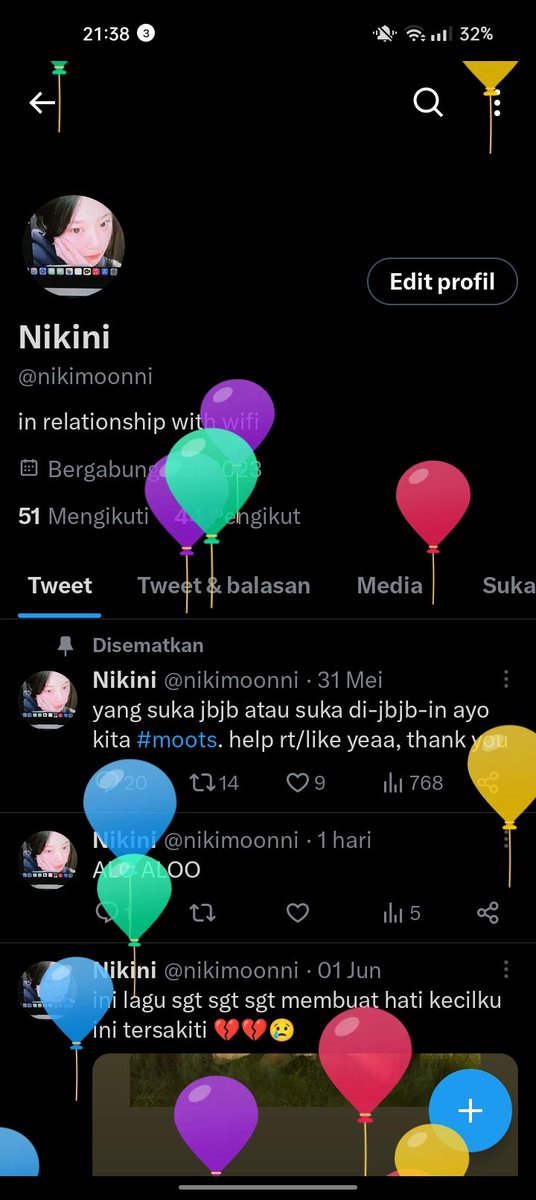 nikimoonni's tweet photo. wowoowowoww, hbd aku. baru ingettt https://t.co/Lg1WSKUzb6