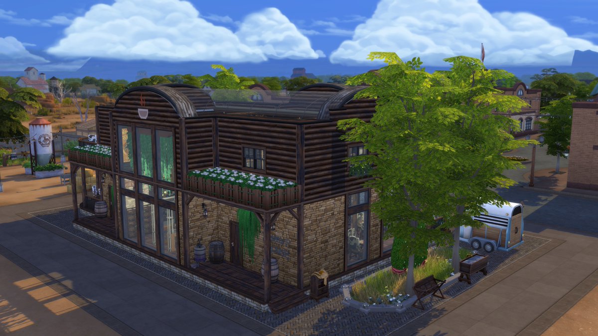 My renovation of 'The Oak Barrel Bar ' which I turned into a restaurant, bar & nightclub ✨🏜️ I personalised everything, including the menu & uniforms! I wanted to give it a saloon vibe 🤠#horseranch