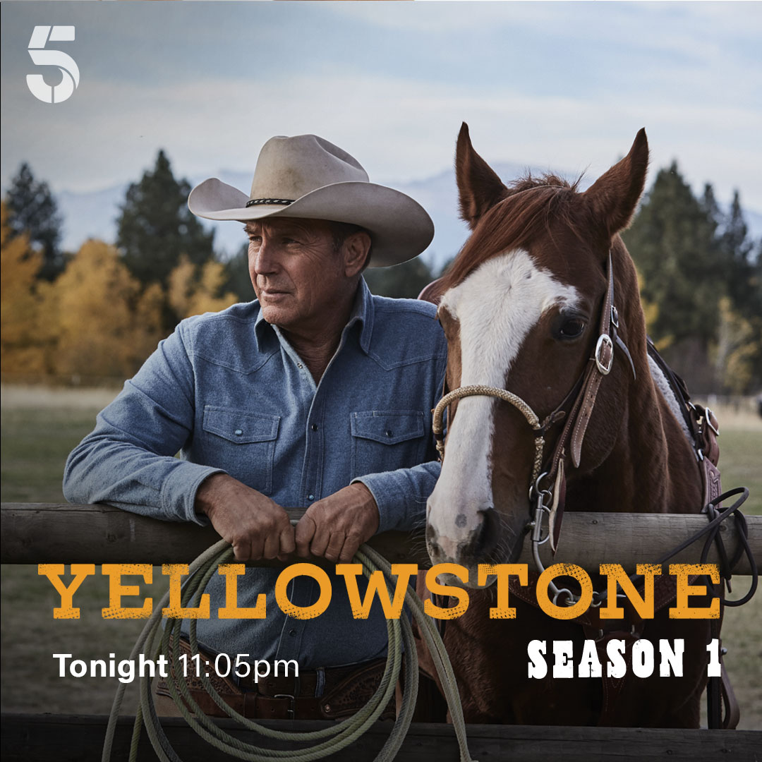 Rainwater and the tribal police question Kayce about the van murders. #Yellowstone continues tonight at 11:05pm on @channel5_tv