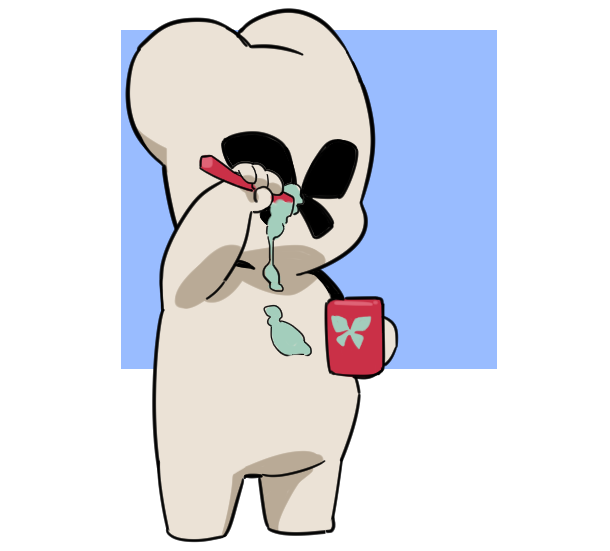 「歯磨き 何かを持っている」のTwitter画像/イラスト(新着)