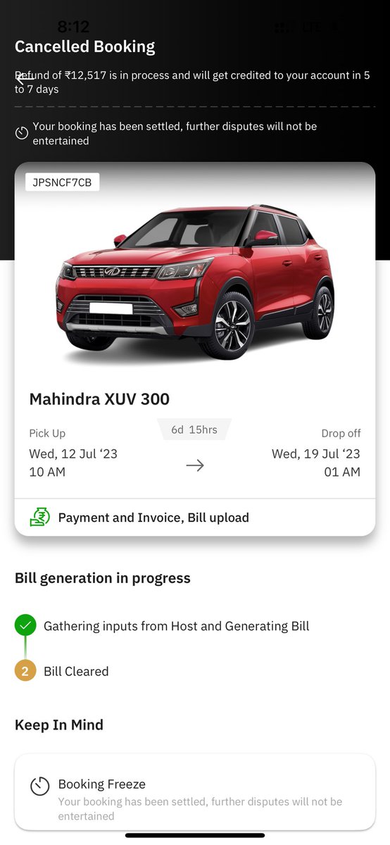 MannaSubham's tweet photo. @zoomcarvictim @Zoomcar_India 

Booking id - JPSNCF7CB
It had been more than 45 days i have not recovered my refund yet . Kindly Refund me the amount asap. Hope you understand my problem as per your norms with 30days it will be credited in source payment way. https://t.co/XnkxpwK98m