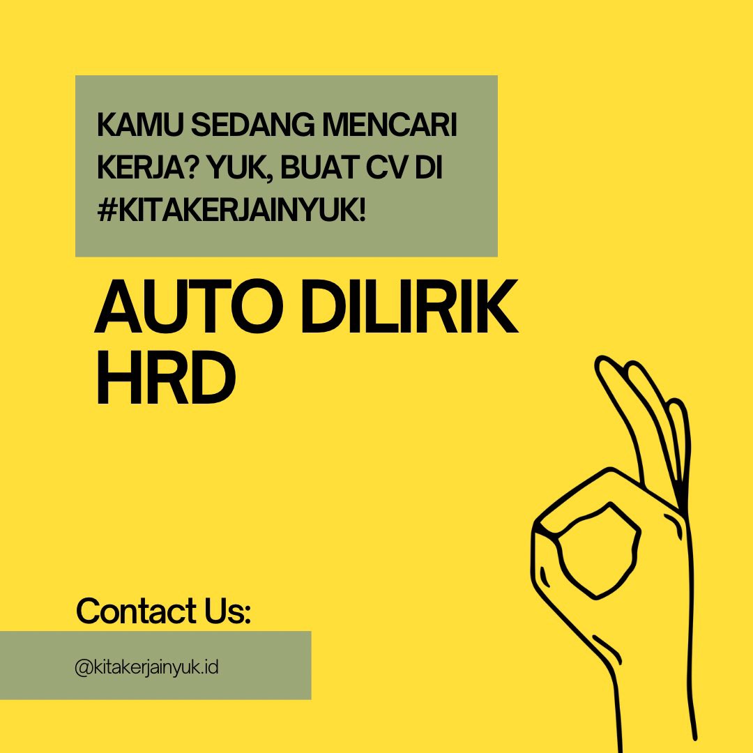 kitakerjainnih's tweet image. Tips menulis cv yang menarik

#tipscv #cv #curriculumvitae #resume #karir #pekerjaan #job #interview #recruitment #perusahaan #lowongankerja #loker #carikerja #tipskarir #tipsinterview #tipsmelamarkerja #tipsmembuatcv #cvmenarik #cvefektif  #jokitugastrusted #jokitugasterpercaya