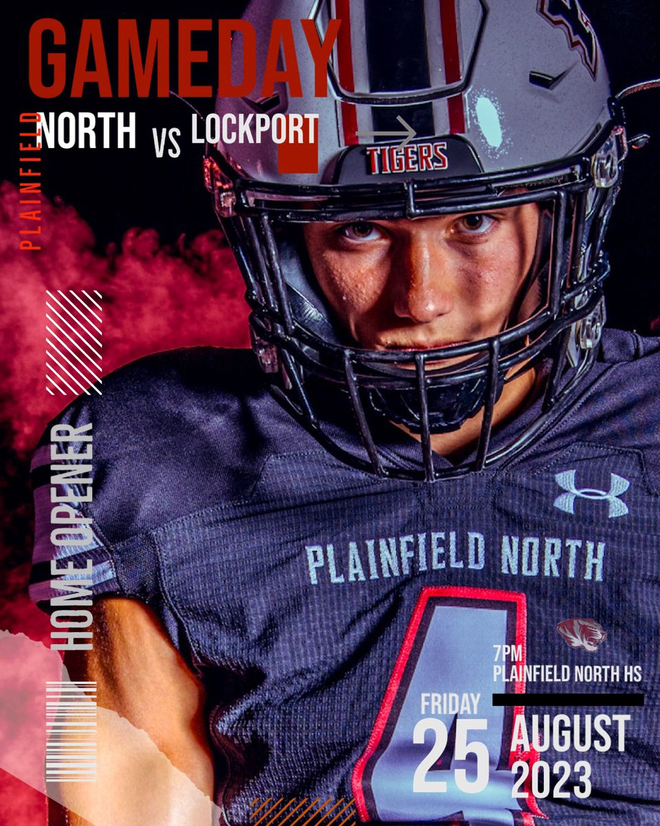PitonMedia's tweet photo. Season Opener!  Plainfield North, coming off an incredible 10-1 season faces perennial power Lockport Friday Night.  Come support your Tigers!
@PNHSAD @EliLiapis https://t.co/mYMeujMtml