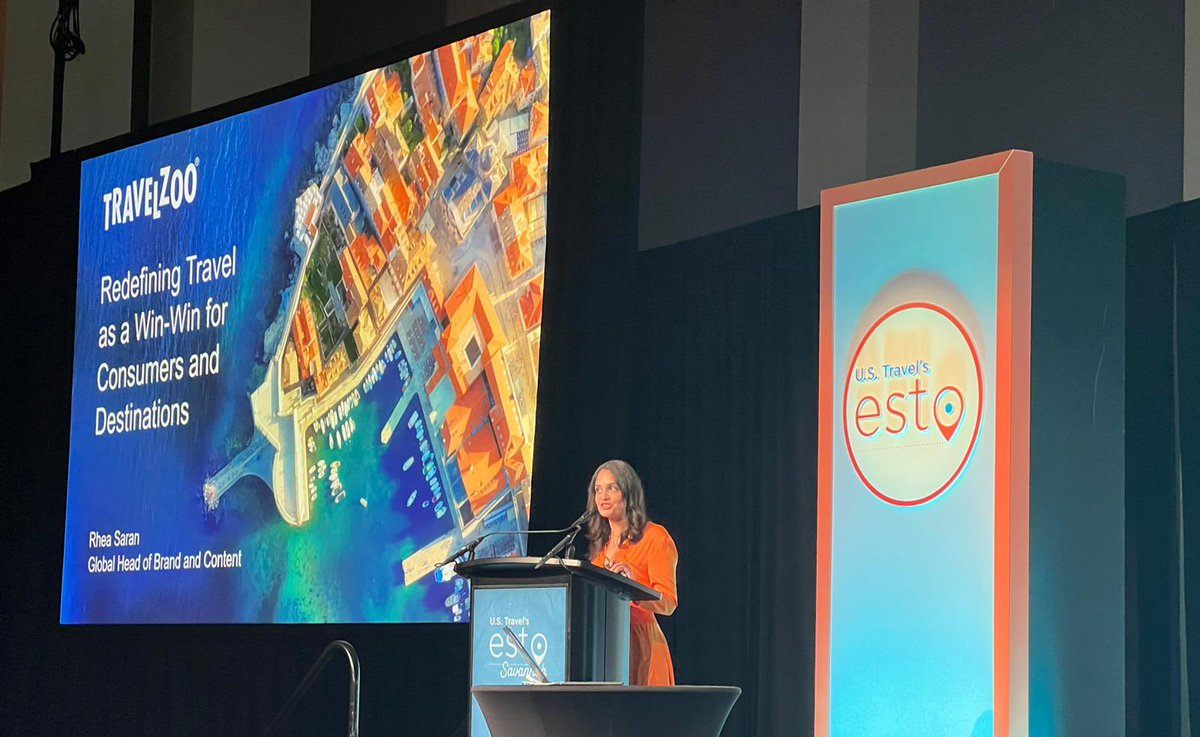 Thoroughly enjoyed talking about influencing travel patterns that are a win-win for destinations, travellers, local businesses—and the environment at #ESTO23 <a href="/USTravel/">U.S. Travel</a> in Savannah this week!