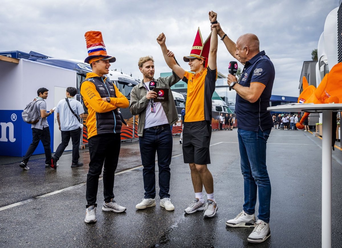 F1HQ_'s tweet photo. Lando Norris &amp; Oscar Piastri 

#F1 #DutchGP https://t.co/oPtC4eWCJm