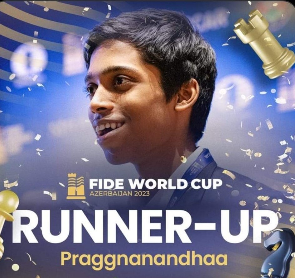 An 18-year old took the World No.1 to a tie-breaker and gave a tough fight. There can't be a greater WIN than this. 

You make us proud young champ!🙌👑♟️🇮🇳🔥
#Praggnanandhaa 
#WorldChessChampionship