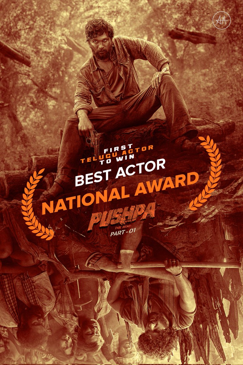 sreevishnuoffl's tweet photo. #Pushpa r𝐀𝐀j👑

Couldn't be prouder than this dear Bunny Garu aka 
THE NATIONAL AWARD-WINNING ACTOR, ICON STAR @alluarjun garu 🔥

Keep making us proud with your work &amp; achievements ....
#AlluArjun IKA THAGGEDE LE... 👊🏼 https://t.co/NZhyygZyjE