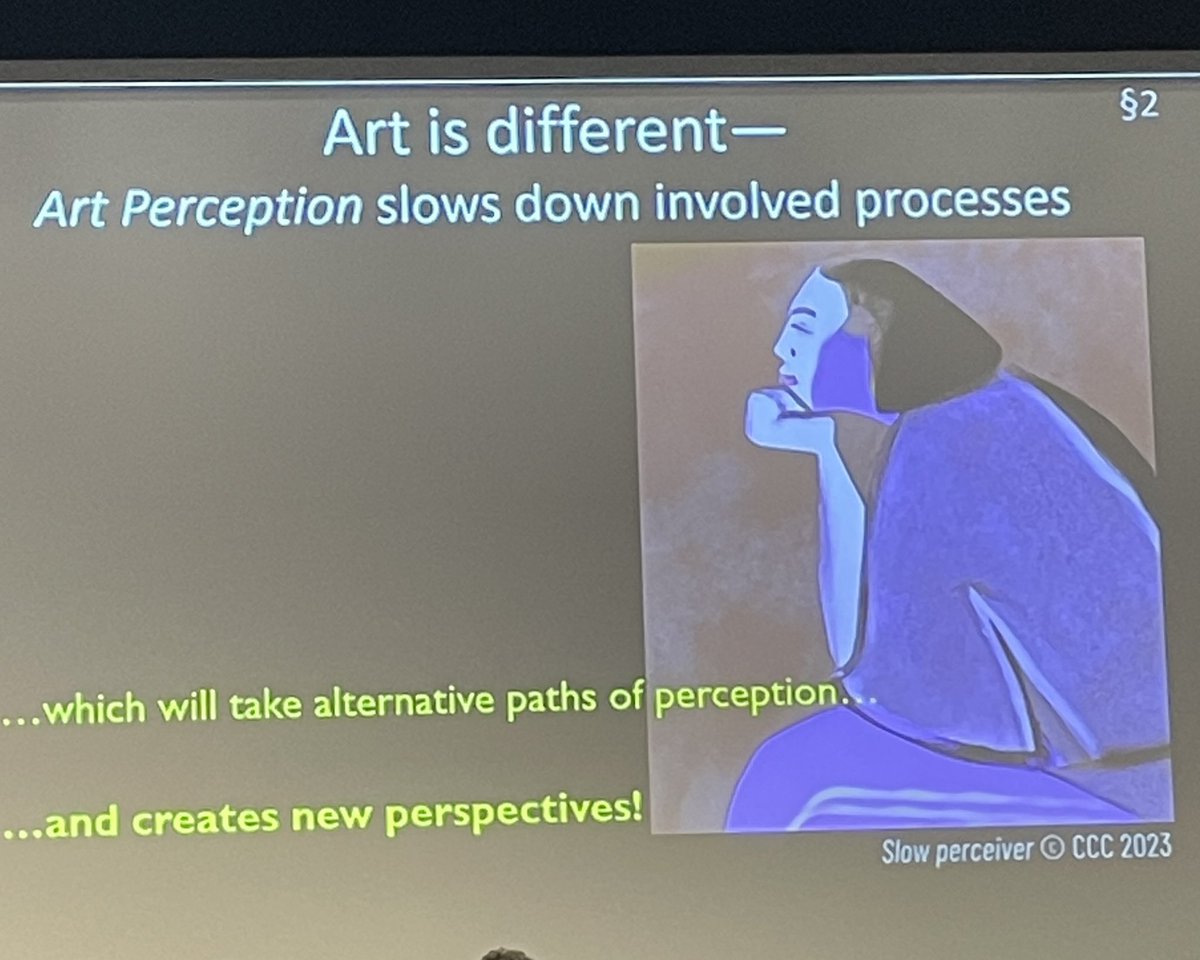 Dr. Claus-Christian Carbon kicking off #VSAC2023 with a keynote on the many more aspects of art experience that still need to be studied in #empiricalaesthetics by examining various art perception and engagement modes that are distinct from everyday experience modes <a href="/2023Vsac/">VSAC 2023</a>