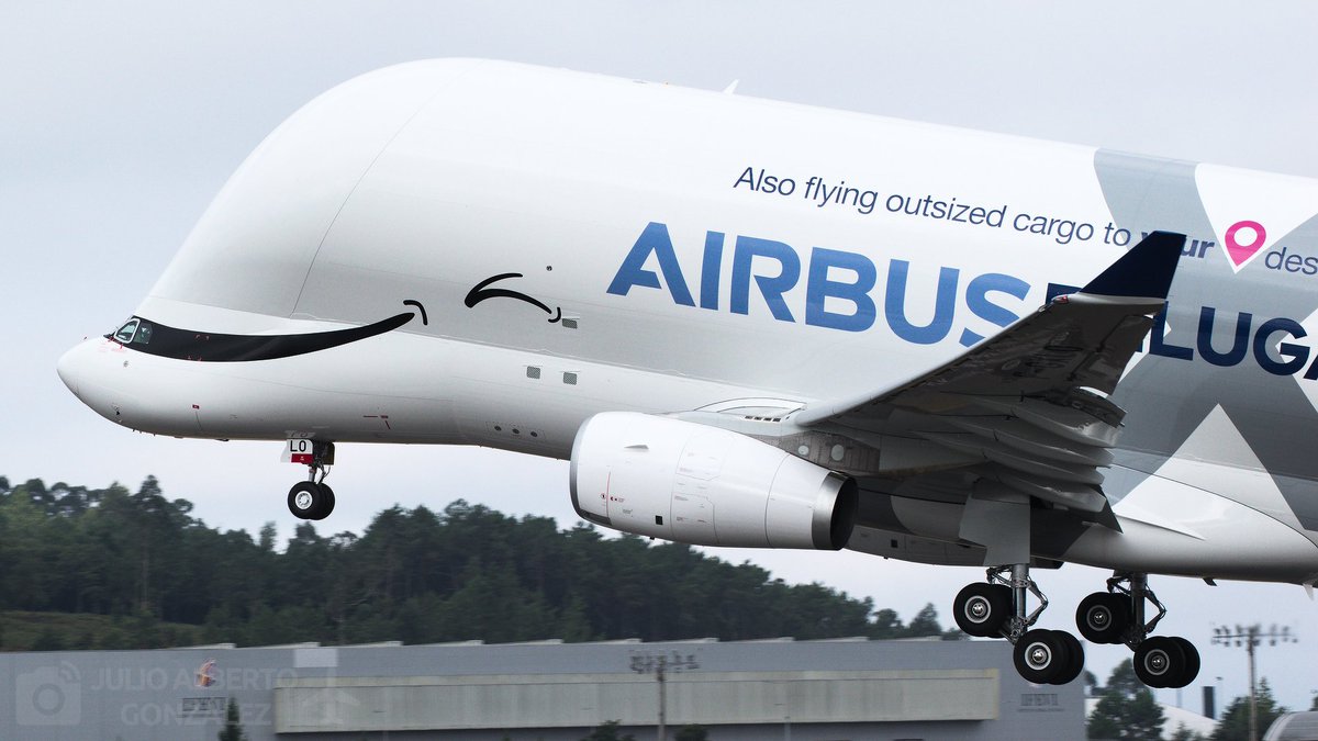 Juli0_Albert0's tweet photo. Uno de los últimos Beluga XL de Airbus, nº 6, haciendo las ya habituales pruebas en #levx Vigo esta mañana.
#aviationphotography
#belugaxl
#Airbus https://t.co/xLRgSyPW85