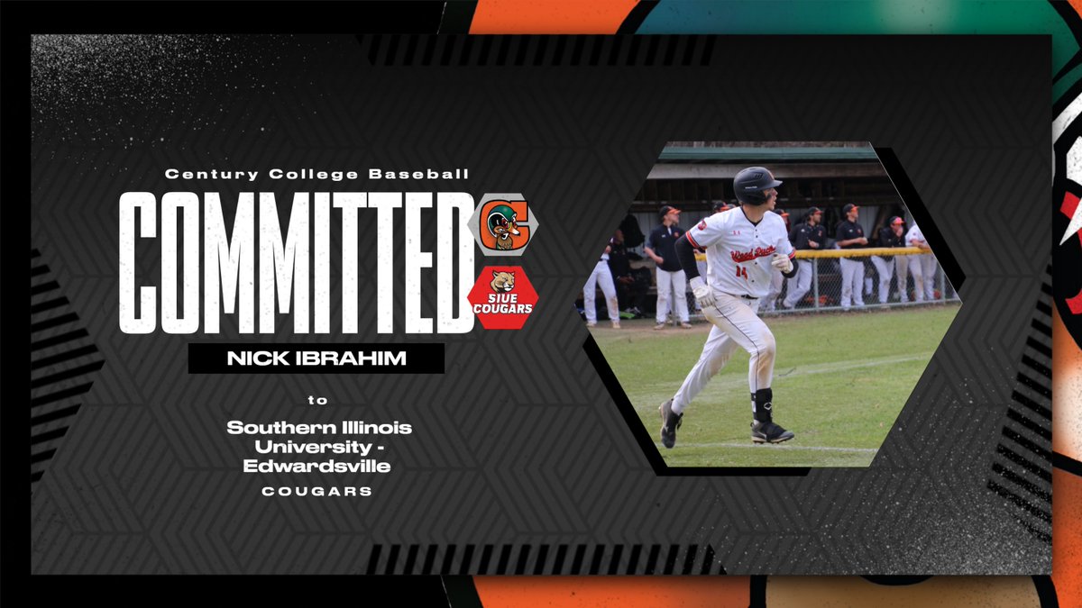 Congrats to Nick Ibrahim 1B/OF on his commitment to Southern Illinois University - Edwardsville (DI) ! Ibrahim was a NJCAA All-American, Rawlings Gold Glove winner  Region XIII POY, All-Region, All-MCAC, &amp; All-South Division Team Member!