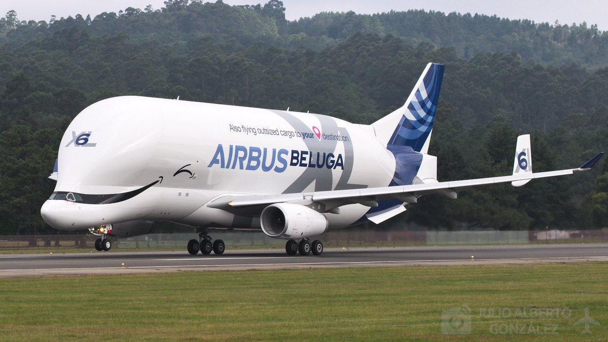 Juli0_Albert0's tweet photo. Uno de los últimos Beluga XL de Airbus, nº 6, haciendo las ya habituales pruebas en #levx Vigo esta mañana.
#aviationphotography
#belugaxl
#Airbus https://t.co/xLRgSyPW85