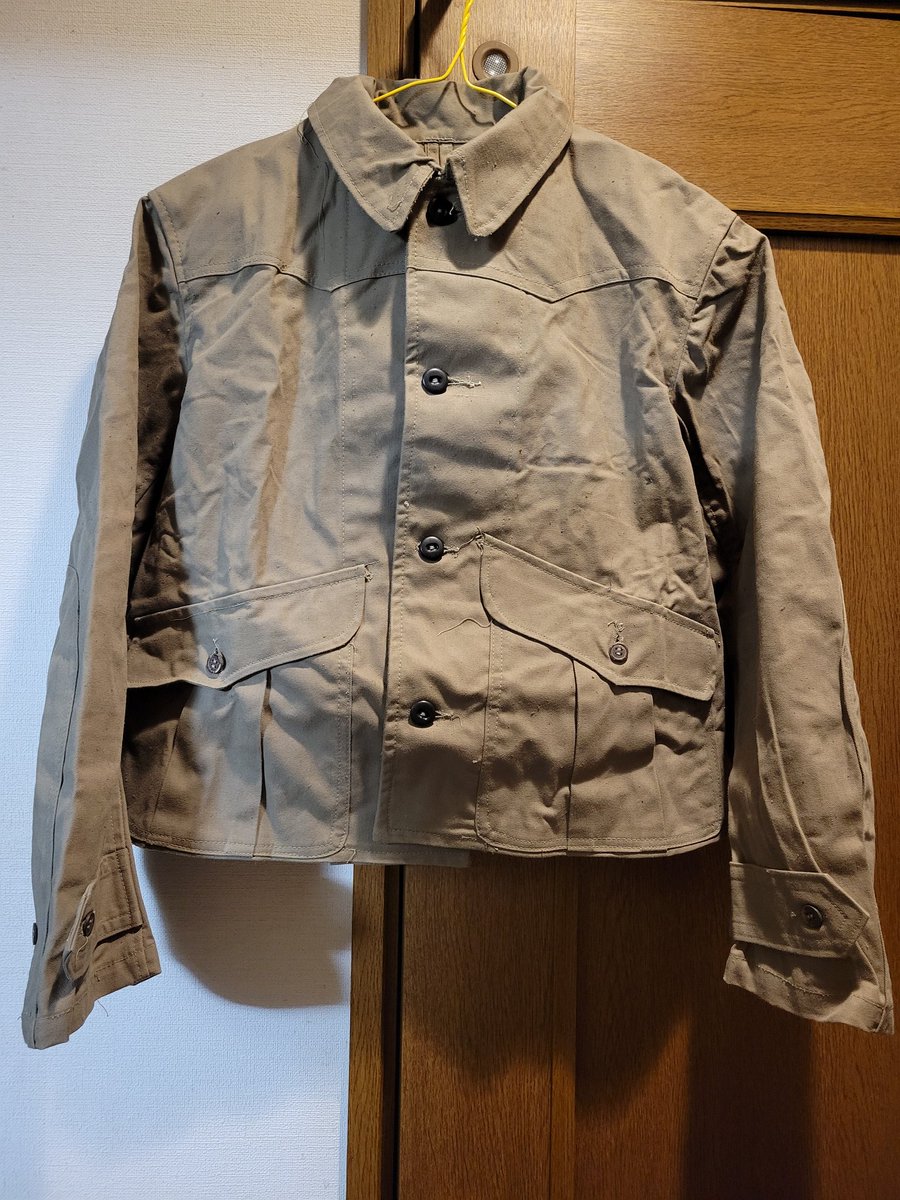 日本陸軍 船舶工兵 水上作業衣～ 昭和20年製の大號 こちらも収集品を