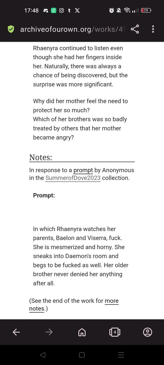 I wrote something
Finally my first #DAEMYRA
For #SummerOfDove2023