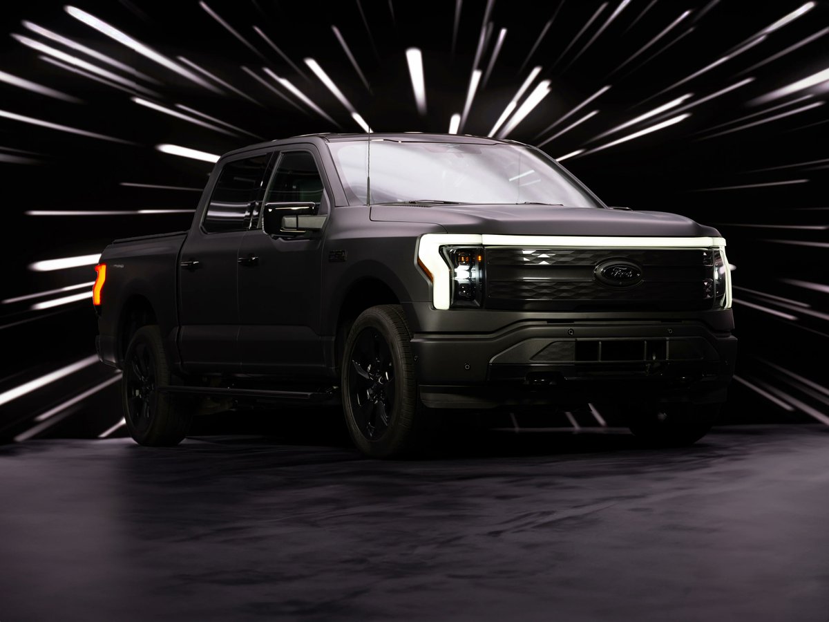 UPDATE⚡️Meet this incredible beast - Ford F-150® Lightning® Platinum Black:  a sleek truck in matte black with special features. Limited production, deliveries start early 2024.

#FordF150Lightning #PlatinumBlack