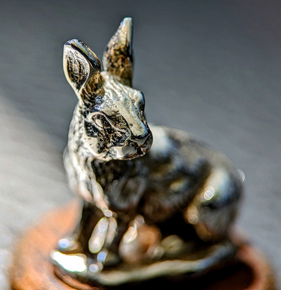 RichSilver's tweet photo. If you want to follow the #SilverRabbit , follow @CollectSilver_ !
*From the 1985 Woodland Collection. A 12 piece solid sterling miniature sculpture set by Kirk Stieff. Weighing 16 g and standing just over 1" tall.
@therabbithole I thought you might like this one. ;) https://t.co/VaQTDQJZIO