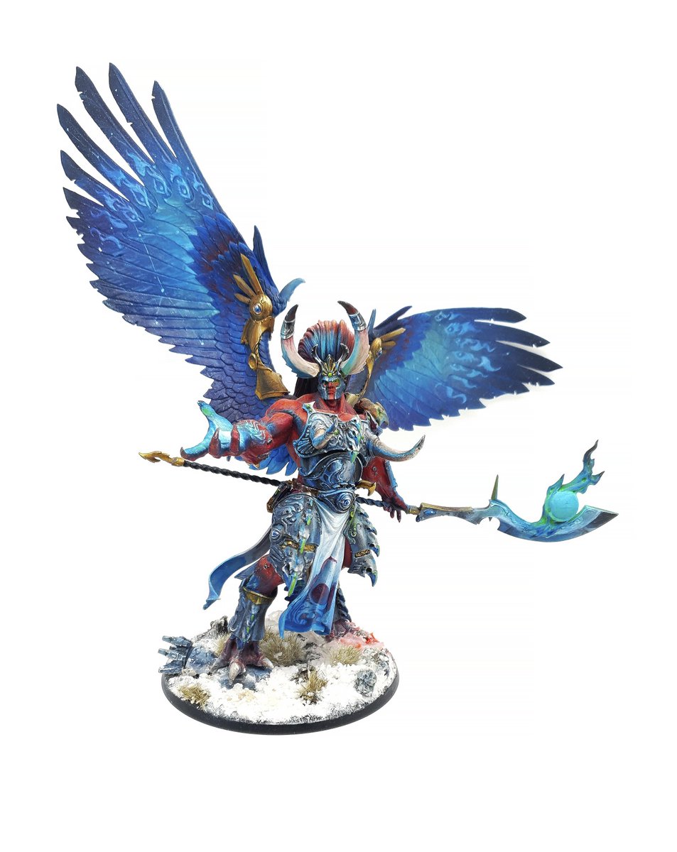 artlaeth's tweet photo. @warhammer 40k Magnus! Not my best paintjob, but always my favourite since it's the first miniature I've painted 😌 https://t.co/BpFzzr8wNh