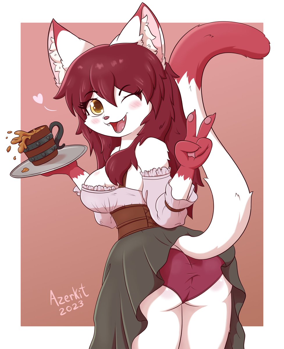 _Azerkit's tweet photo. Cafe Trainee 🐱❤✨
Raffle prize for @fuki_nyan https://t.co/hCp9Z3ECdq