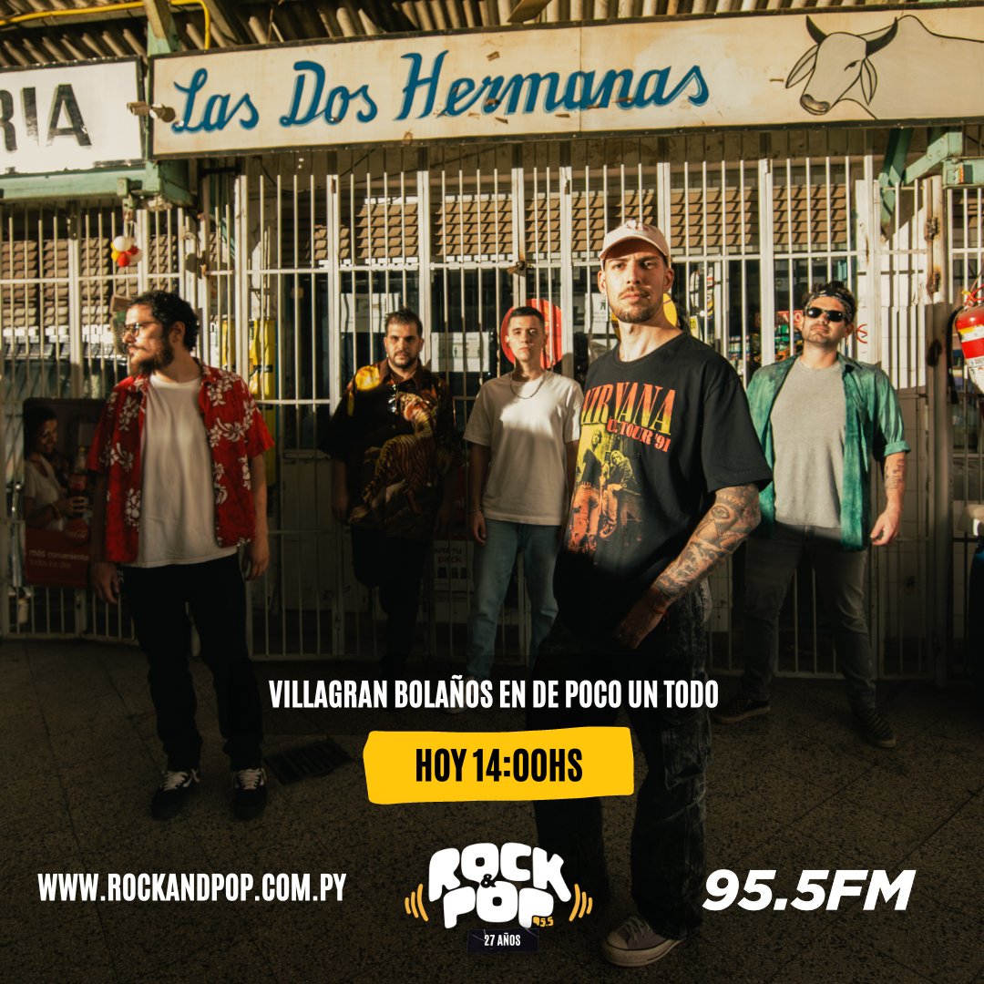 rockandpop955's tweet photo. 🎶🎸 VILLAGRAN BOLAÑOS EN DE POCO UN TODO 🎙️⚡
¡PRE-ESTRENO EXCLUSIVO! 😎
@VBolanhos 🎸 presenta en #RockandPop 🤟🏻 su nueva canción «Mega High» 🎶 que estará disponible MAÑANA en plataformas digitales 📲
¡Desde las 13hs, súmate a la 95.5FM 📻! 🎙️⚡
https://t.co/7ZPrkU6xN9 🌍 https://t.co/flNBjgVdO6