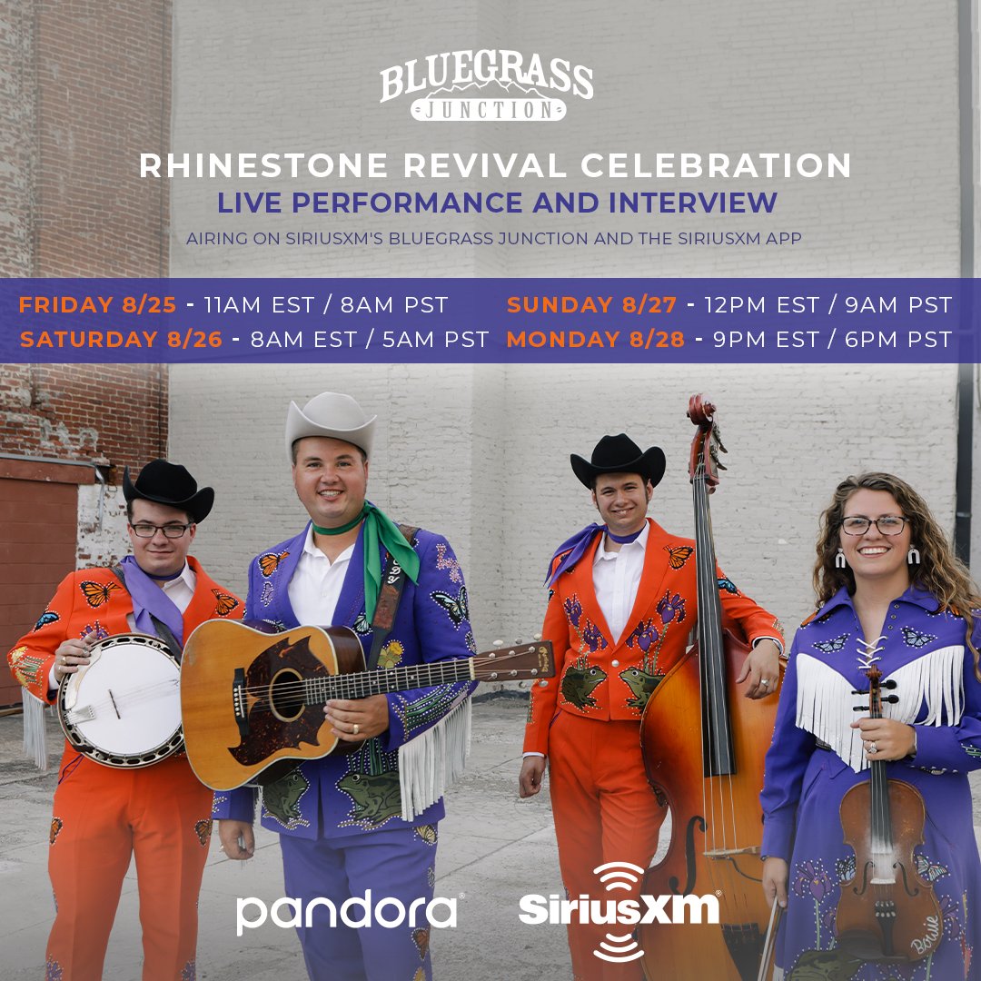 Our <a href="/SIRIUSXM/">SiriusXM</a> @SXMBluegrass special will start airing on Friday at 11am EST. This was a big time with host Joey Black and you may even hear Ned Luberecki! We taped with a live audience of fans from all across the country. Hope you too will join in for the fun! #bluegrass <a href="/2911co/">2911 Media</a>