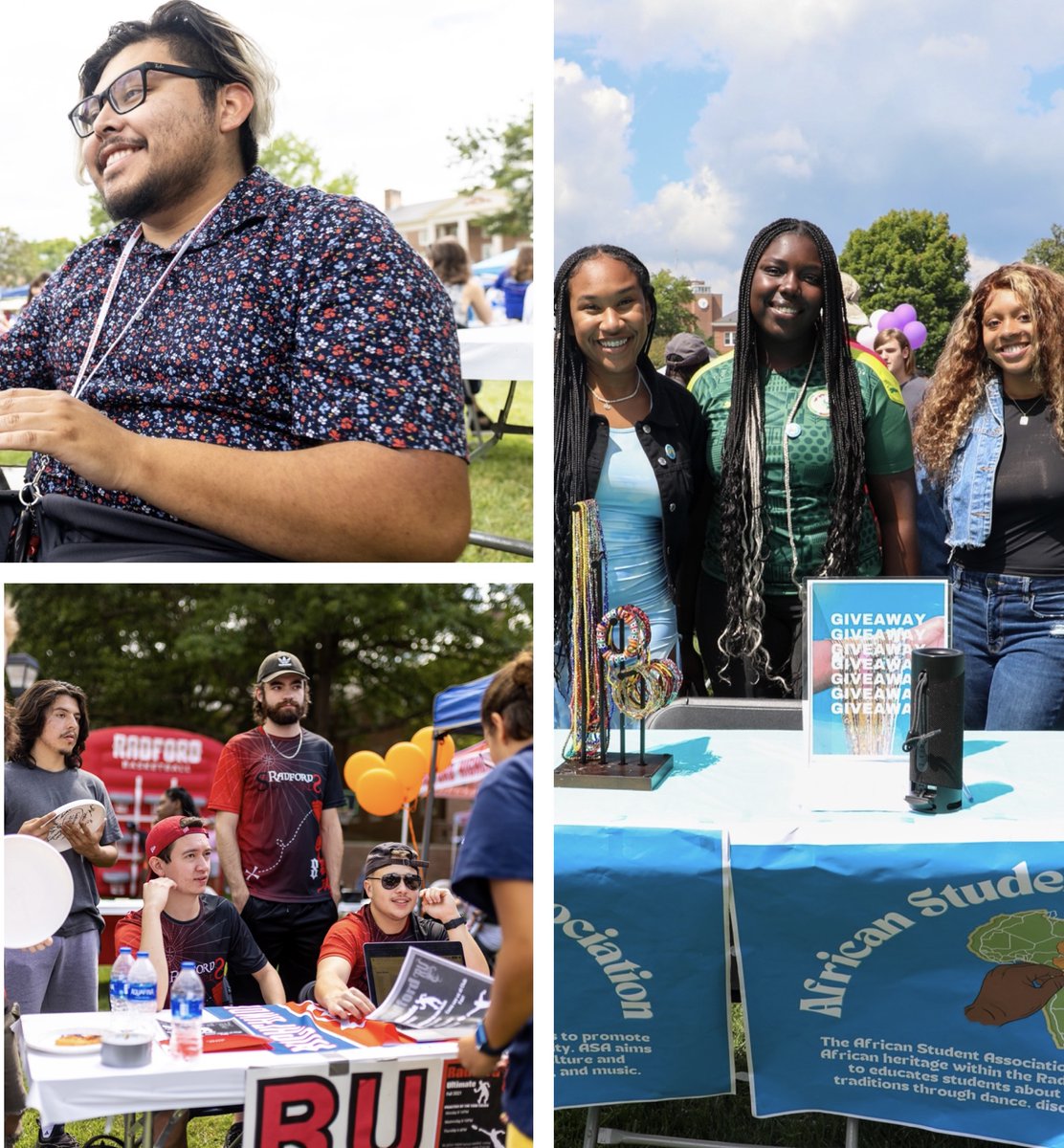 ReadyforRadford's tweet photo. Tomorrow, August 25th at 2:00 PM, is our annual club fair. Hundreds of student organizations and campus departments will gather on Moffett Lawn to talk to new students! Come join us to find out where you belong! 🤩 https://t.co/BUkdBnQkcf