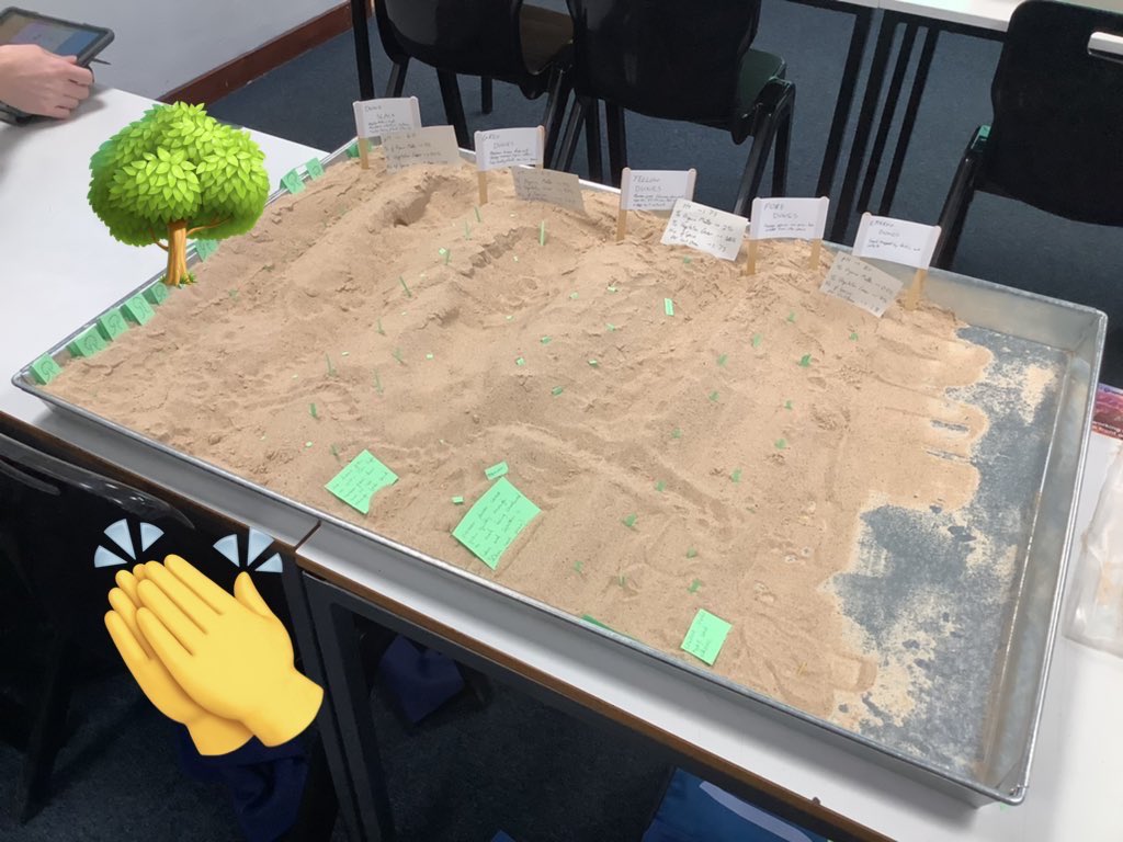 Higher environmental science students created some wonderful models of sand dune succession in this student lead activity. Great work! 👏🏼🏝️🌳🌊 #EnvironmentalScienceTeacher #GeographyTeacher <a href="/LHS_Humanities/">LHS Humanities</a>