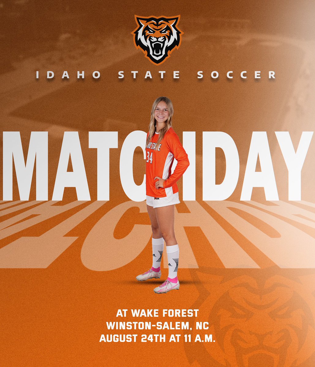 IdahoStateSoccr's tweet photo. rise and shine… it’s MATCHDAY ⚽️💥

🆚 Wake Forest
🏟️ Spry Stadium 
⏰ 11 a.m.
📺 https://t.co/wcwFkrb5FO
📊 https://t.co/RiQV5nQ5la

#RoarBengalsRoar https://t.co/3mHhXguU9w