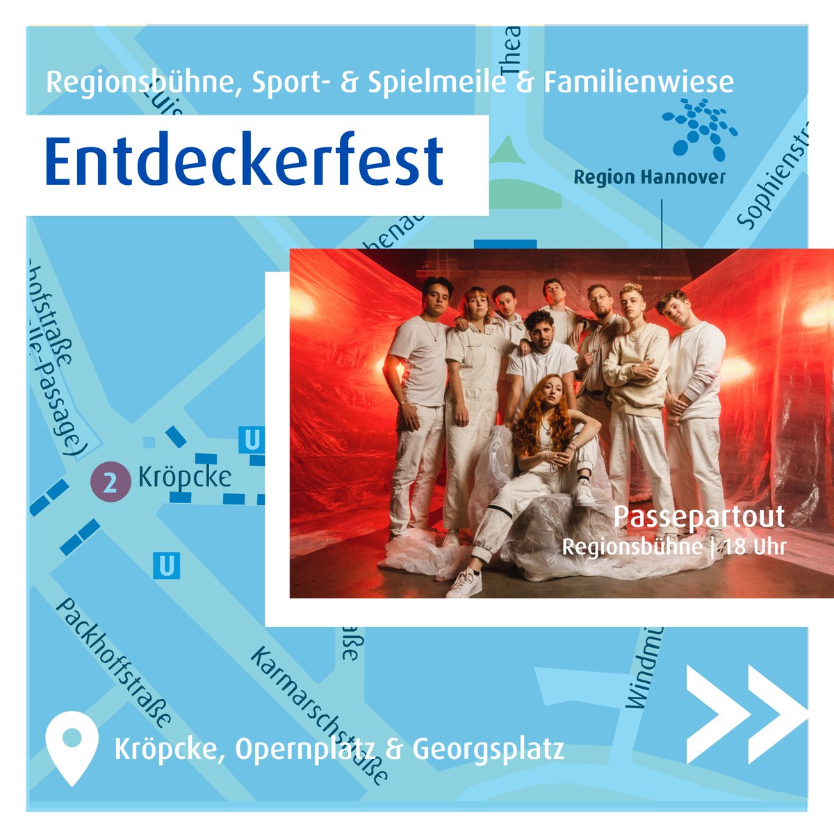 RegionHannover's tweet photo. 37 Touren, zentrales Fest in #Hannover &amp; Gratis-Fahr’n Tag im ÖPNV: Am 10. September ist #Entdeckertag! Auf dem Programm stehen Live-Musik mit regionalen &amp; internationalen Künstler*innen &amp; zahlreiche Aktivitäten für die gesamte Familie: https://t.co/rGJCVBD2AL https://t.co/af7PvLr4VT