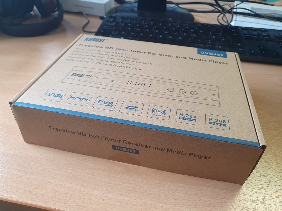 We have our hands on the new recyclable (Even INSIDE!) packaging for our DVB482 set top box.

So happy I have this sitting on my desk to show you all, the future is coming!

After a final order and test of this prototype all our DVB482 products and more will be upgraded