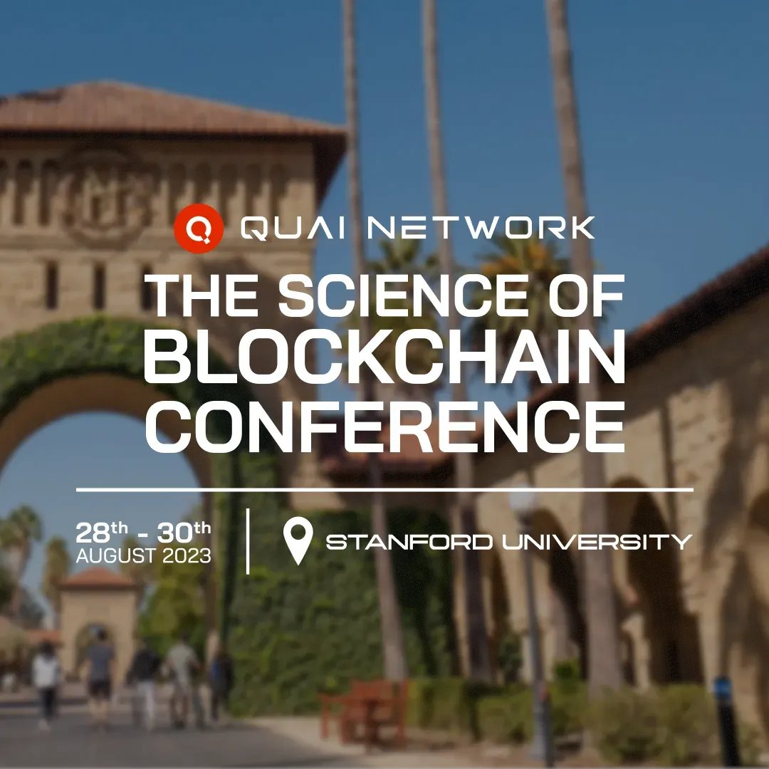 QuaiNetwork's tweet photo. Members of the @Dominant_Strat team will be attending The Science of Blockchain Conference hosted at Stanford University to share the technology behind Quai Network!

If you're attending The Science of Blockchain Conference, drop a comment to meet up and chat about Quai👇 https://t.co/vrNHWkMbYE