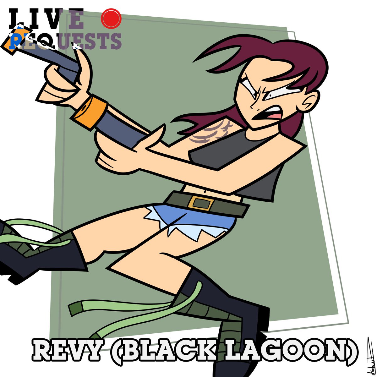 AidanDeFrehn's tweet photo. Beginning the Home-Stretch of the final "Live Requests" is a character from a Manga/Anime I haven't interacted with.
#Revy #BLACKLAGOON #LiveRequests #FanArt #ArtistOnTwitter https://t.co/uTbAZ88qGv