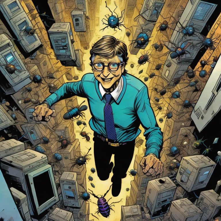 CaptnBitcoinMan's tweet photo. Bugbean: Big Tech moguls controlling the worlds resources under the guise of charity. Forcing mandates and controlling the masses with fear campaigns. https://t.co/qErFsYofA2