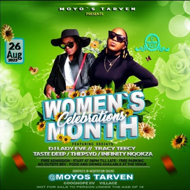 TEEcy_Tracy's tweet photo. 🗓Saturday 26 August gig guide:
📍Charumba in the Jungle (Welcome Pub)

📍Women's Month Celebration (Moyo's Tavern- Goedhope) https://t.co/lrMHX5TPXi